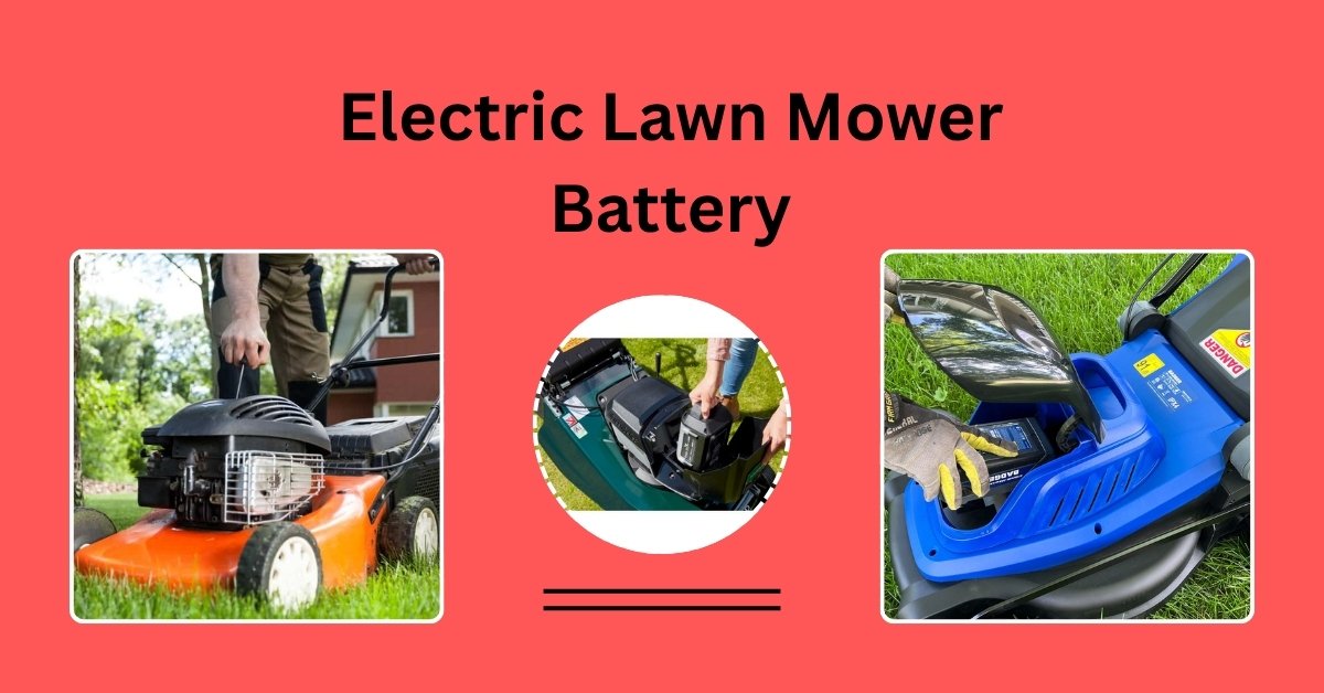 A person checking the battery of an electric lawn mower to determine if it needs replacement