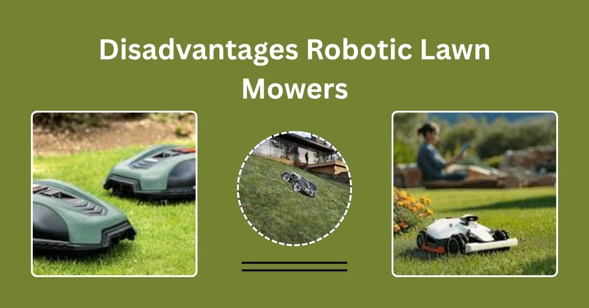 Robotic lawn mower stuck on uneven ground – showing a common disadvantage of smart mowers