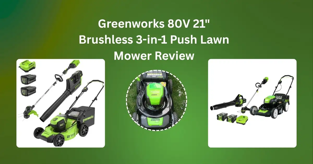 80V 21-inch brushless 3-in-1 push lawn mower in action – powerful, efficient, and easy-to-use mower for home lawns