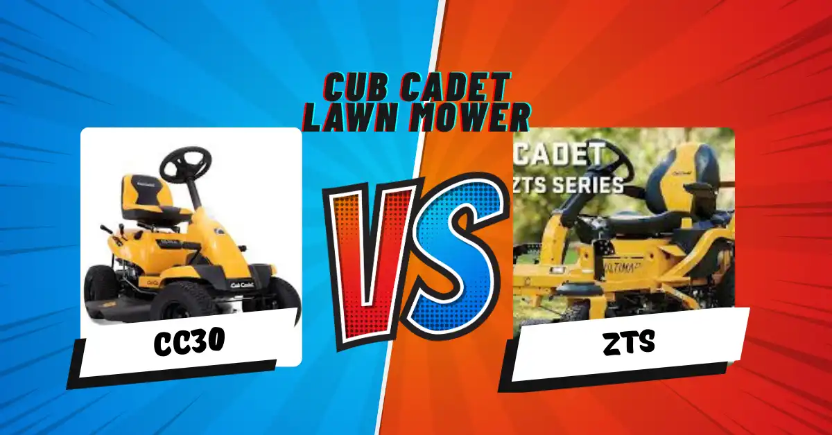 Cub Cadet CC30 vs ZTS riding lawn mower comparison highlighting features, performance, and user experience