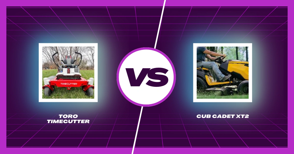Comparison of Cub Cadet XT2 and Toro TimeCutter riding lawn mowers – features, performance, and pros for homeowners