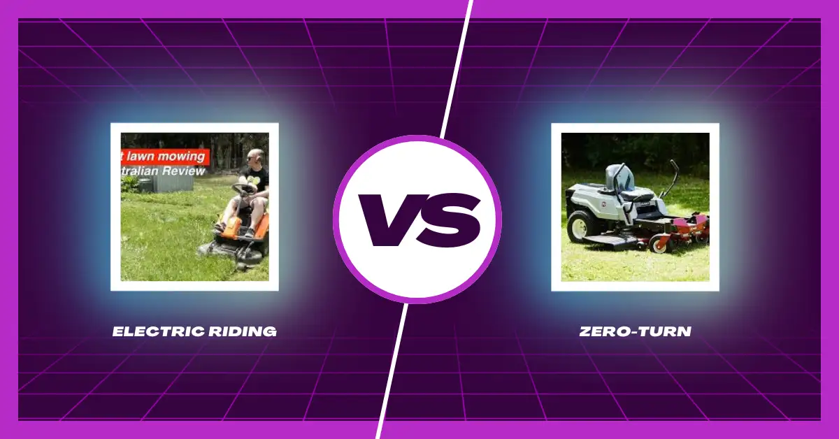 Comparison between electric riding lawn mowers and zero-turn mowers – features, performance, and pros for homeowners