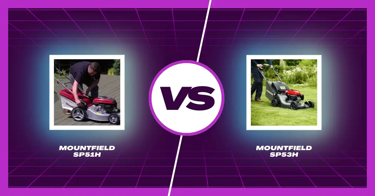 Comparison of Mountfield SP51H and SP53H lawn mowers highlighting features, performance, and user experience