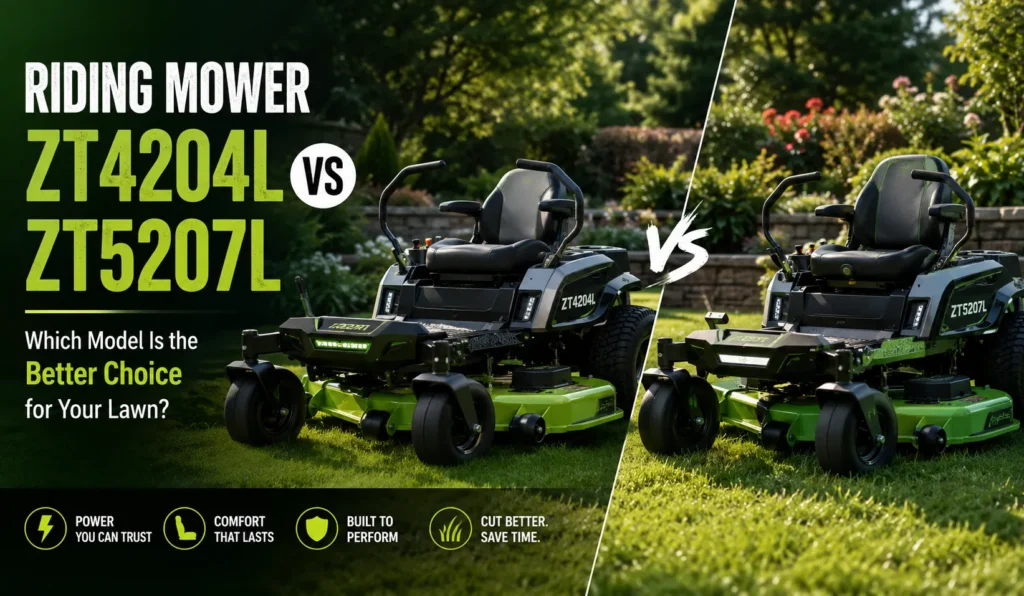 Riding Mower ZT4204L vs ZT5207L 9 Riding Mower ZT4204L Vs ZT5207L