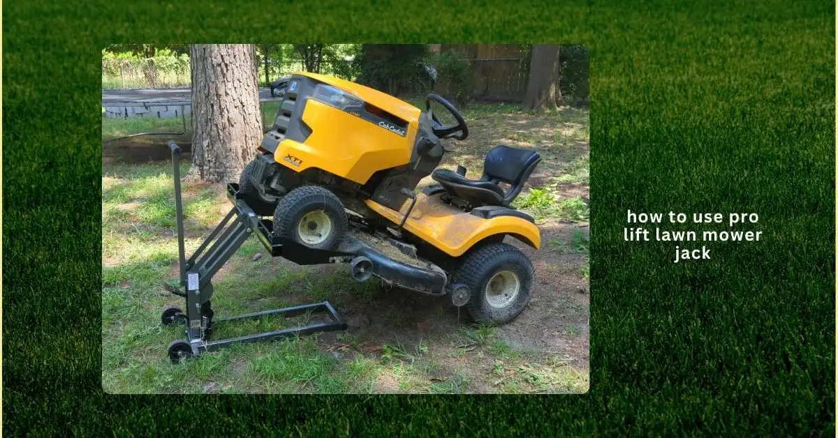 Step-by-step guide on how to use a Pro-Lift lawn mower jack safely for lifting and maintaining your mower
