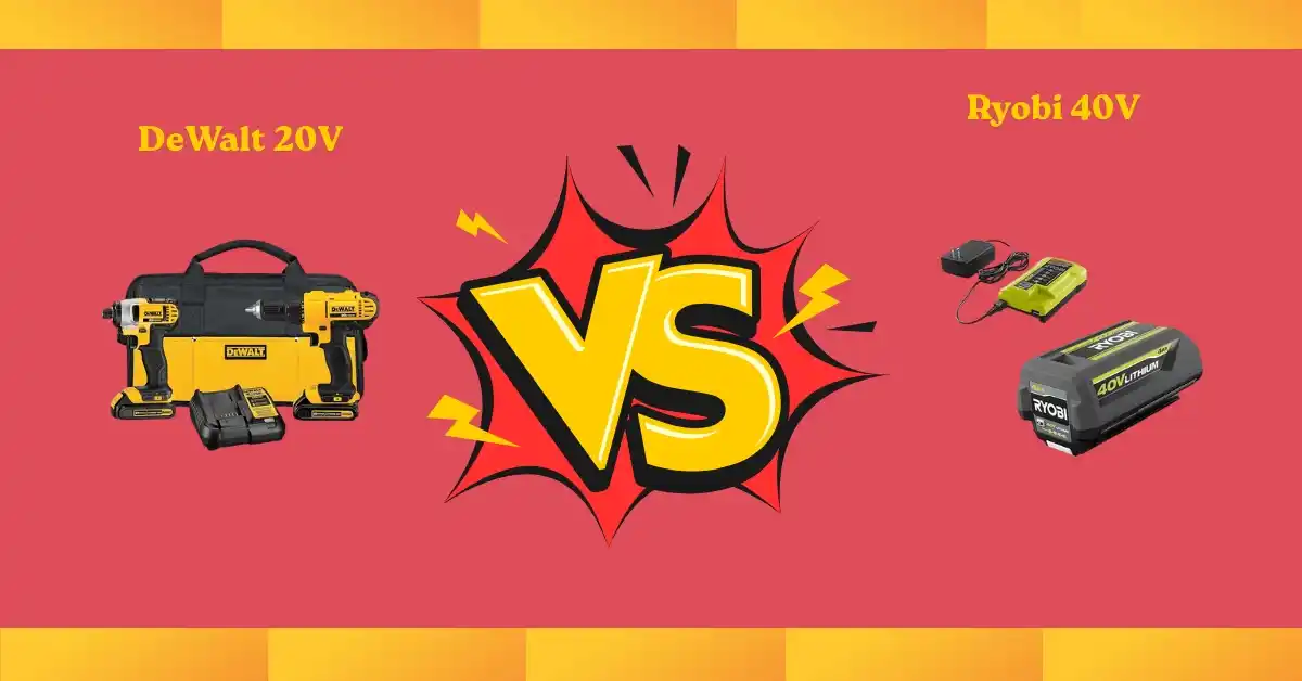 Hands-on comparison of DeWalt 20V vs Ryobi 40V battery power tools – testing which feels stronger in real use