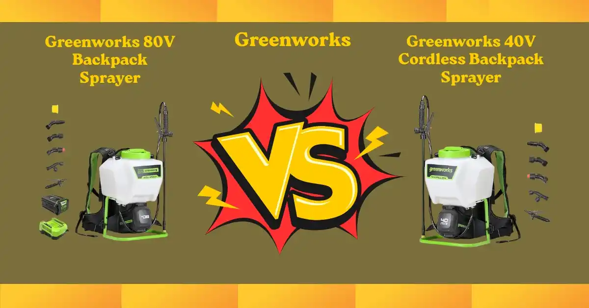 Testing Greenworks 80V vs 40V backpack sprayer in action to compare power, performance, and efficiency for lawn care