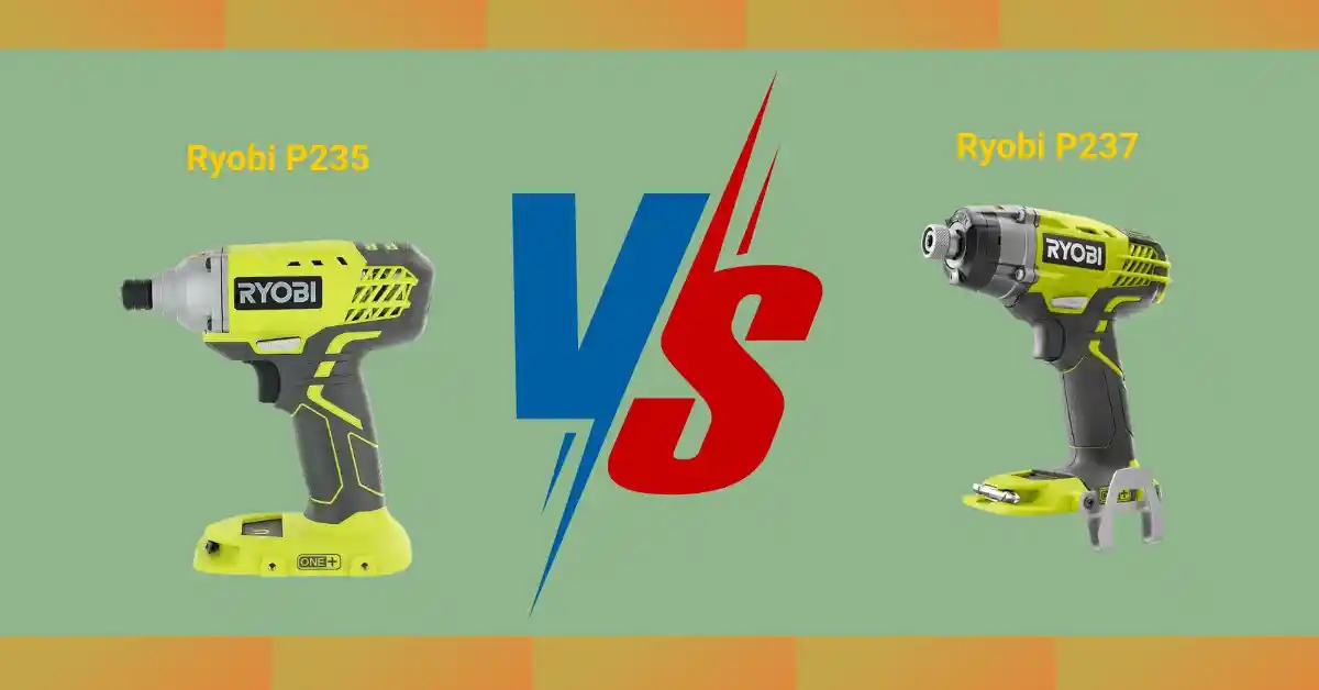 Ryobi P235 vs P237 impact driver comparison showing design, comfort, and value differences