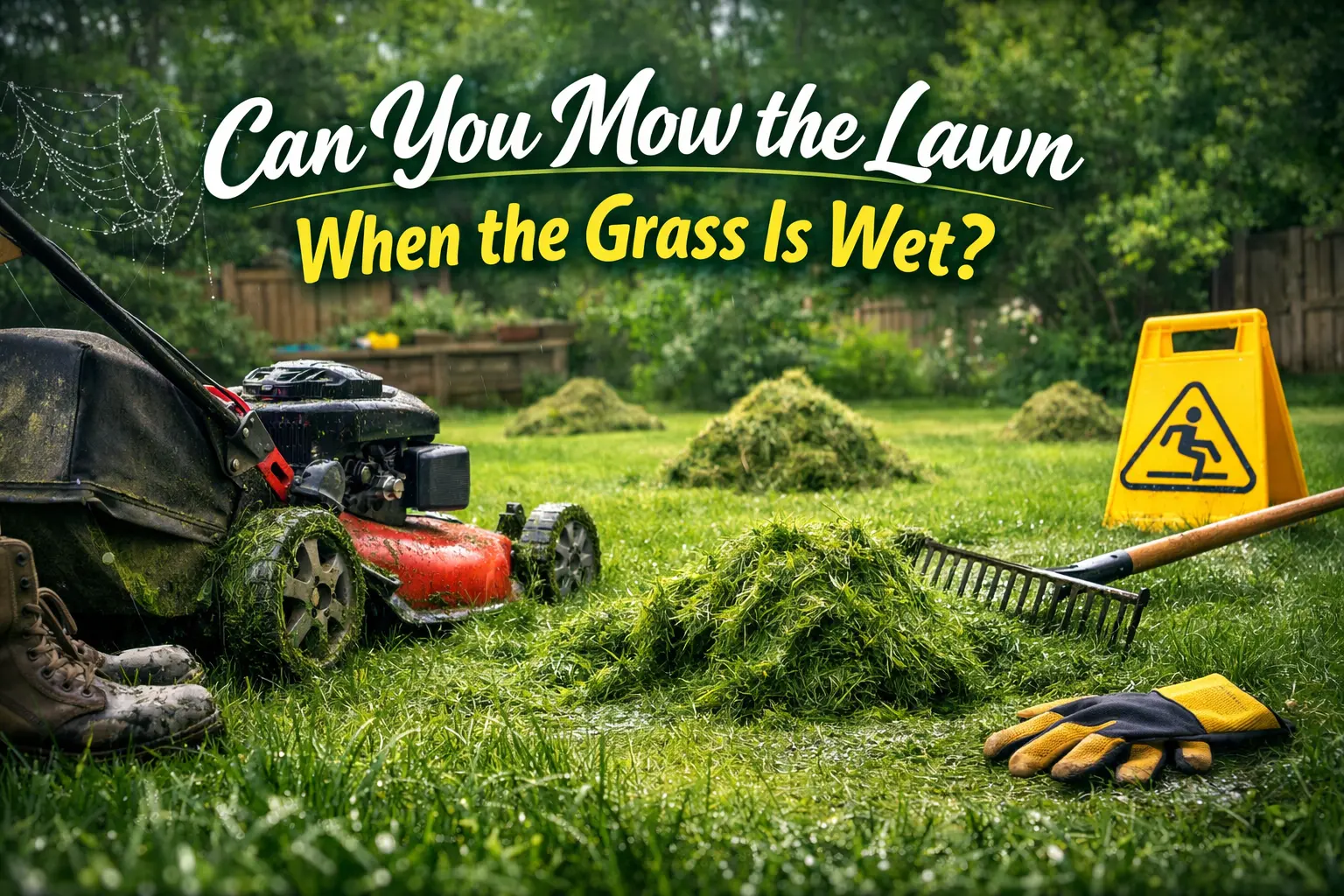 Can You Mow the Lawn When the Grass Is Wet