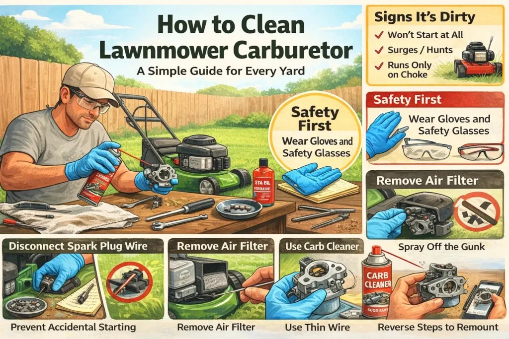 How to Clean Lawnmower Carburetor