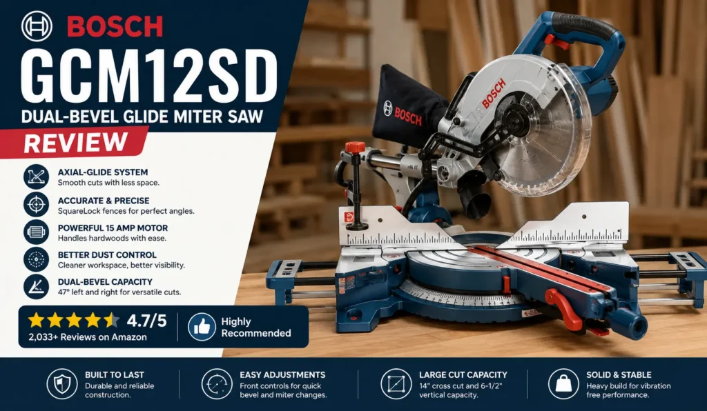 Bosch GCM12SD Review and Smooth Glide Test