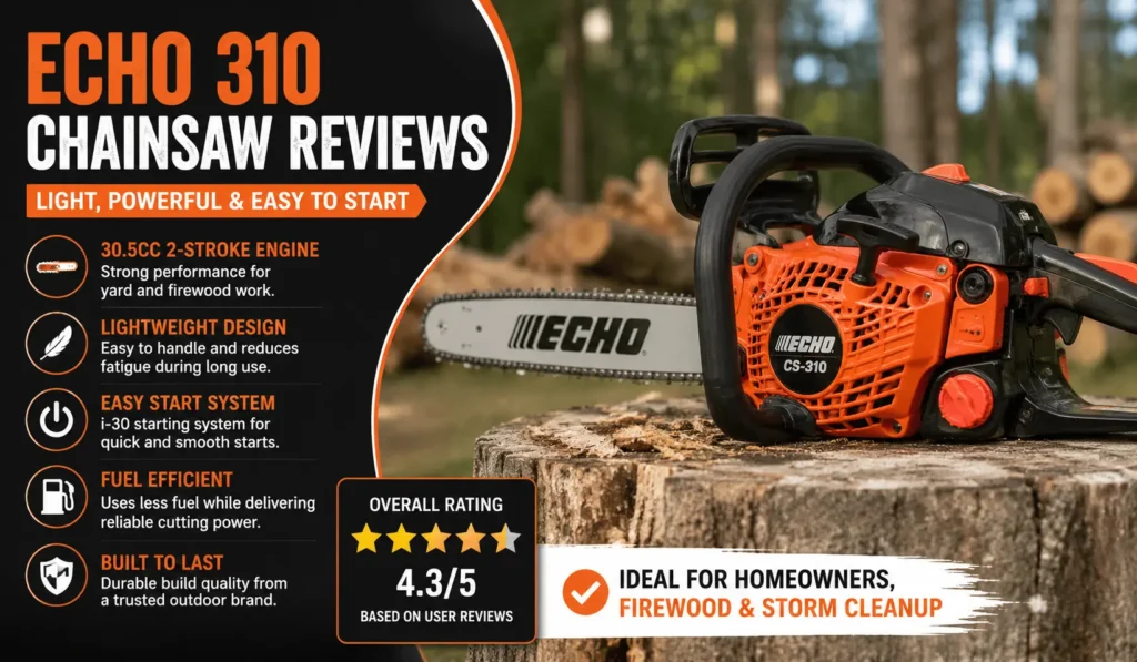 Echo 310 Chainsaw Reviews 7 Honest Secrets
