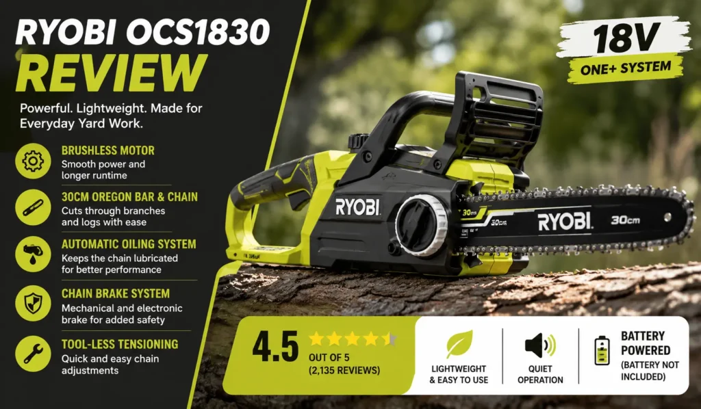 Ryobi OCS1830 Review A Clever Saw For Home Use