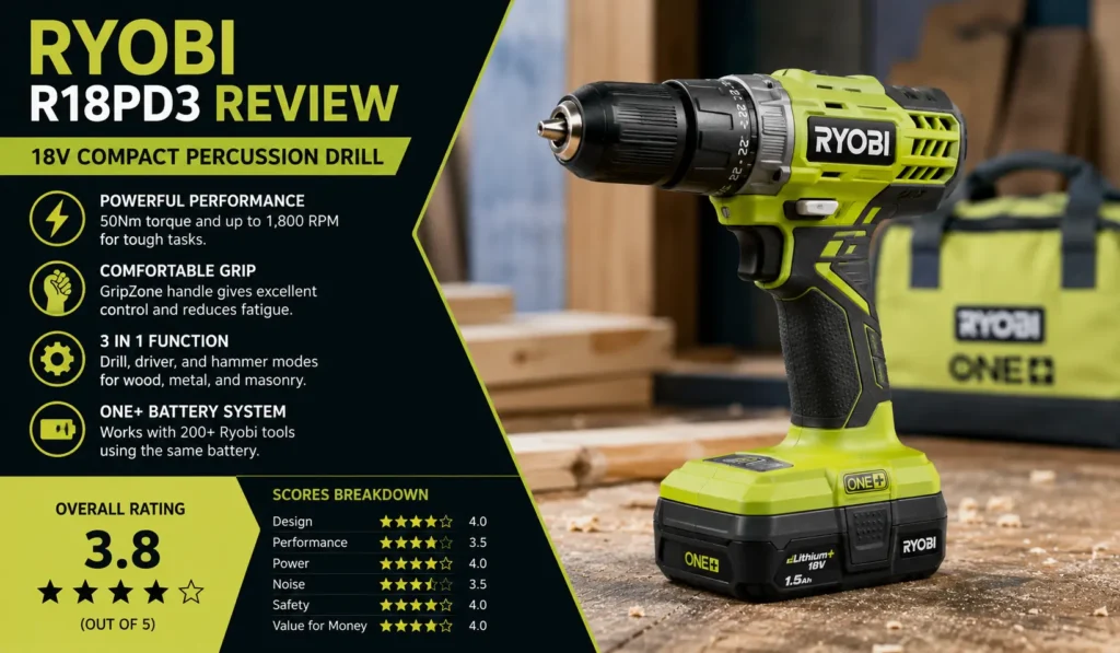 Ryobi R18PD3 Review My Honest Field Test