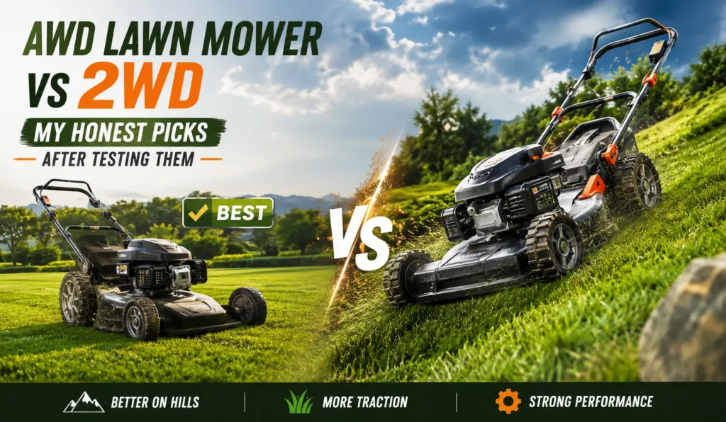 AWD Lawn Mower vs 2WD