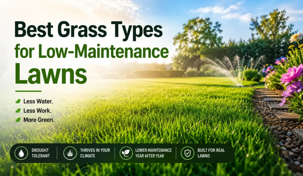 Best Grass Types for Low-Maintenance Lawns