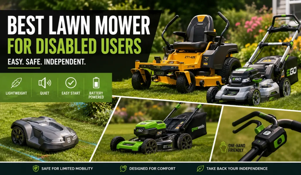 Best Lawn Mower for Disabled or Limited Mobility Users