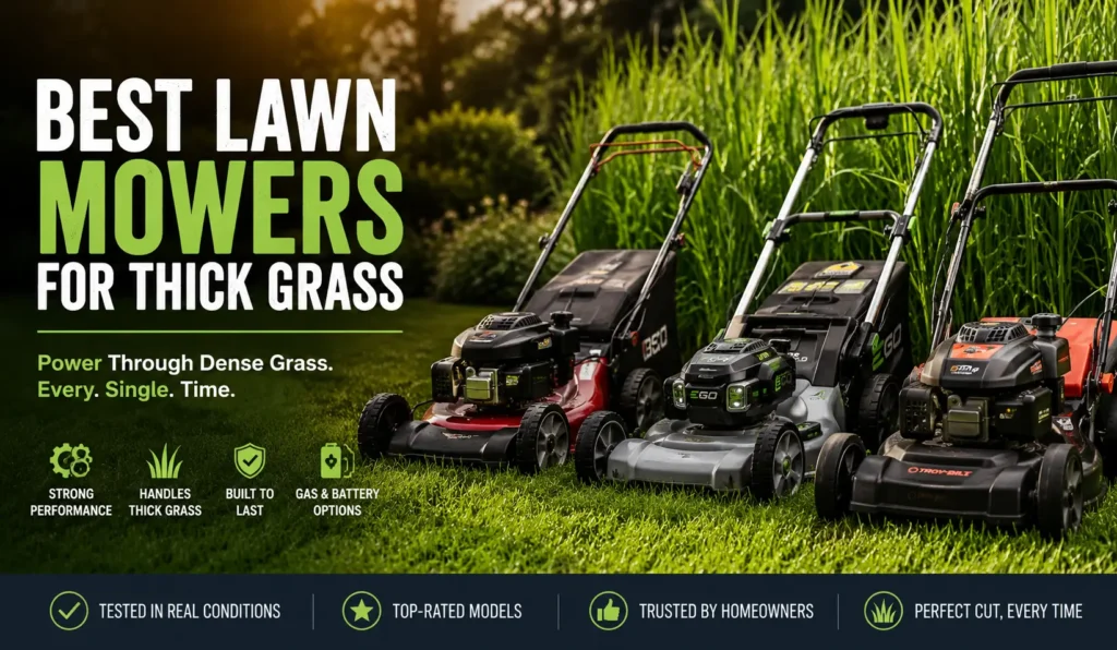 Best Lawn Mower for Thick Grass and Overgrown Yards