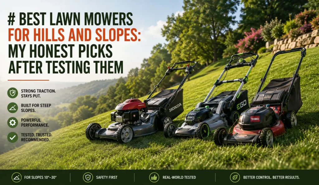 Best Lawn Mowers for Hills and Slopes