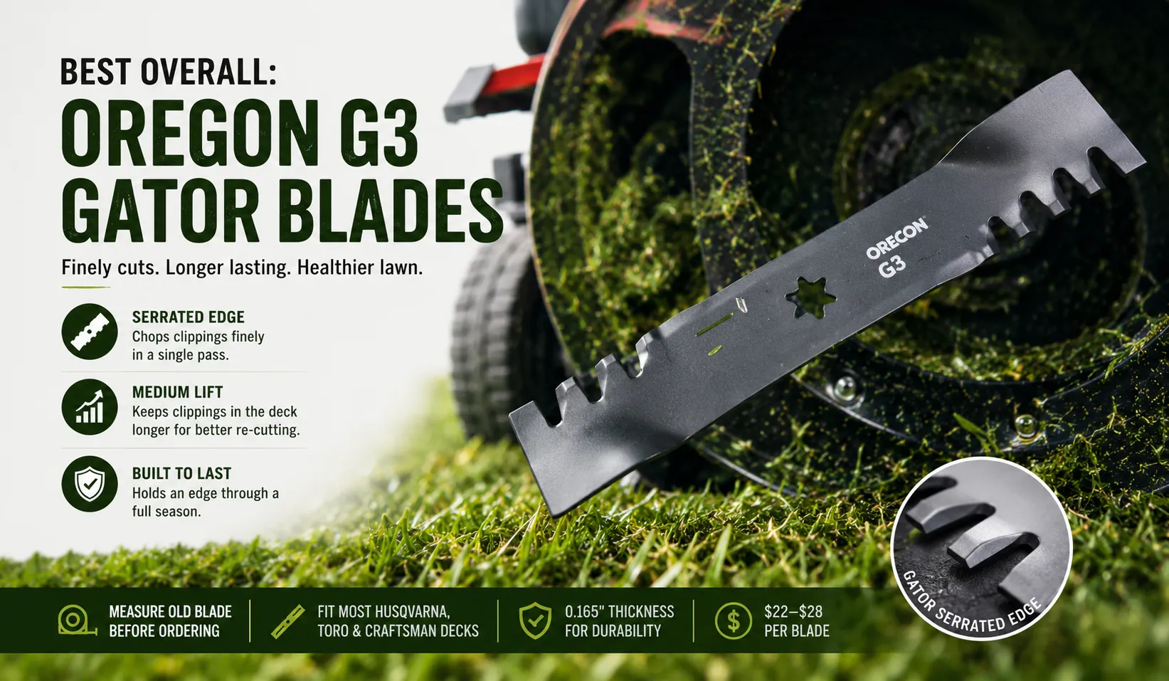 Best Overall Oregon G3 Gator Blades