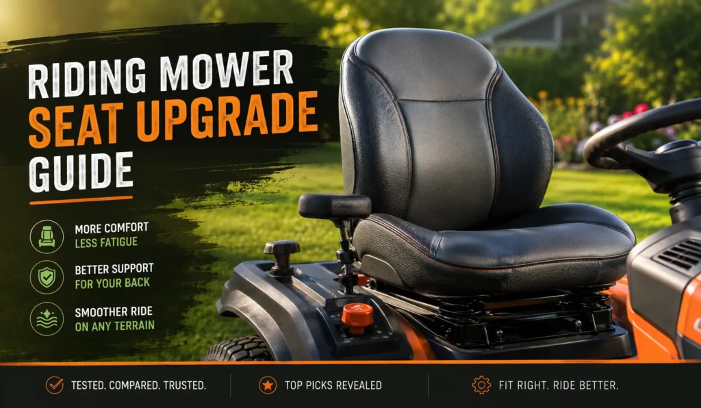 Best Riding Mower Seat Upgrade Options