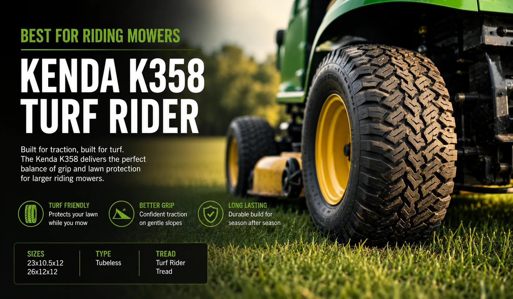 Best for Riding Mowers - Kenda K358 Turf Rider