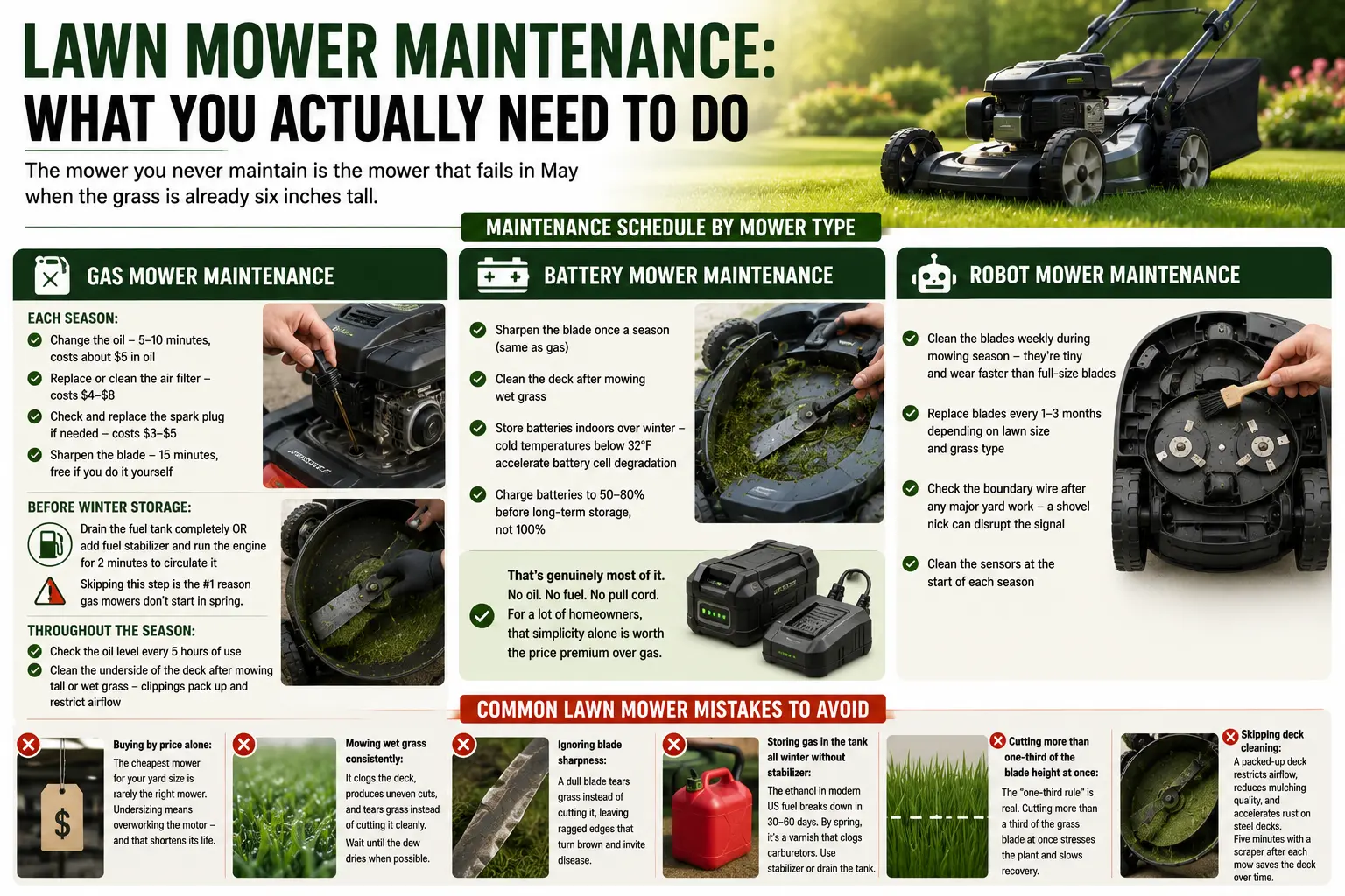 Lawn Mower Maintenance: What You Actually Need to Do