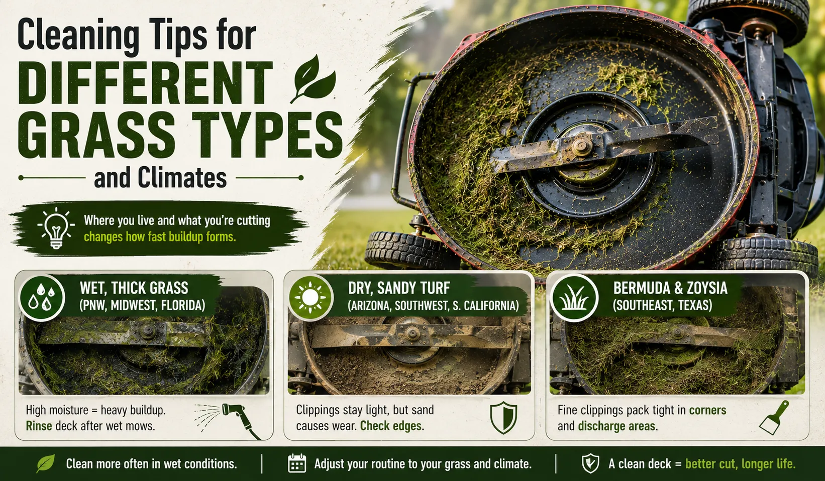 Cleaning Tips for Different Grass Types and Climates