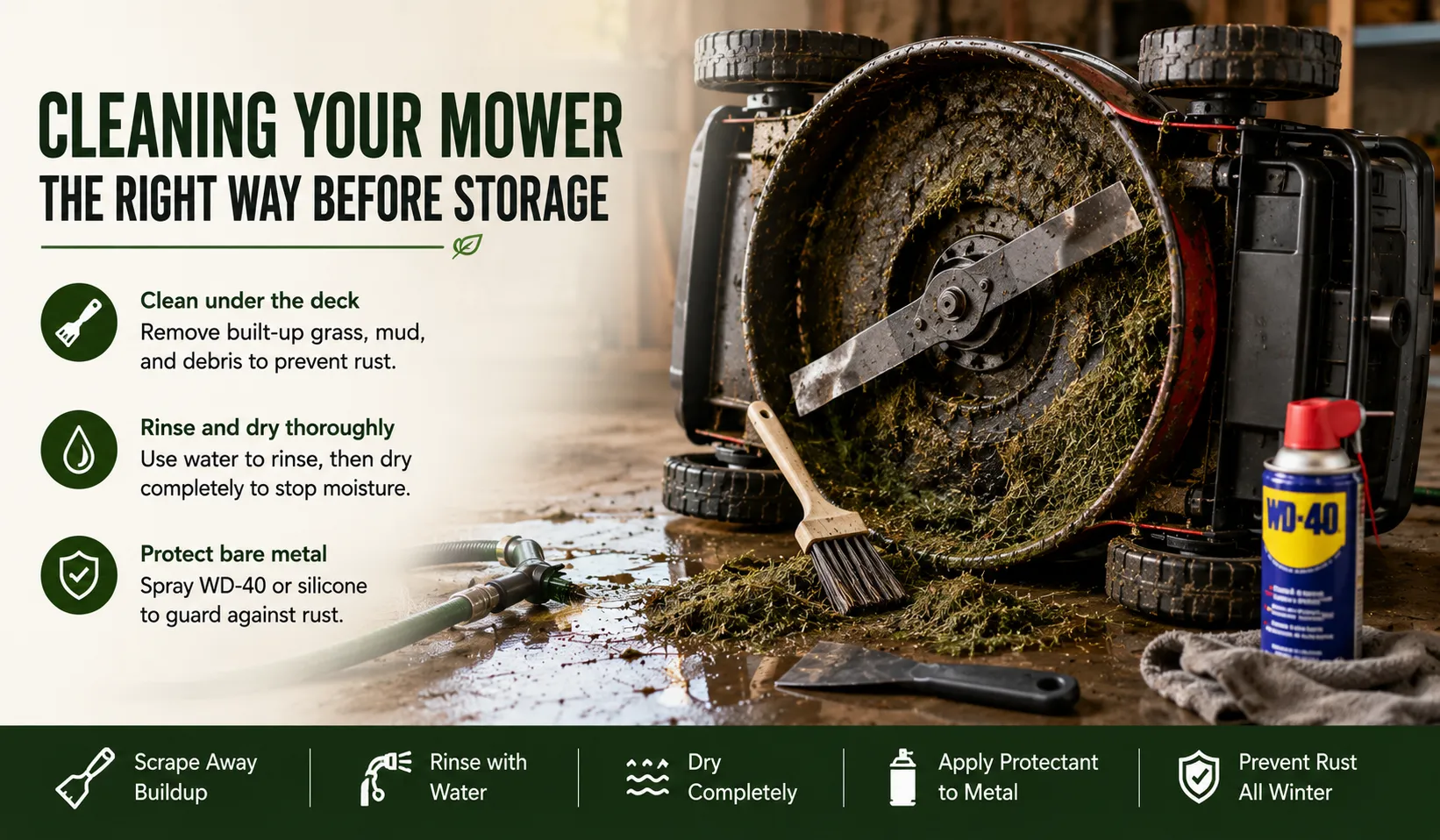 Cleaning Your Mower the Right Way Before Storage