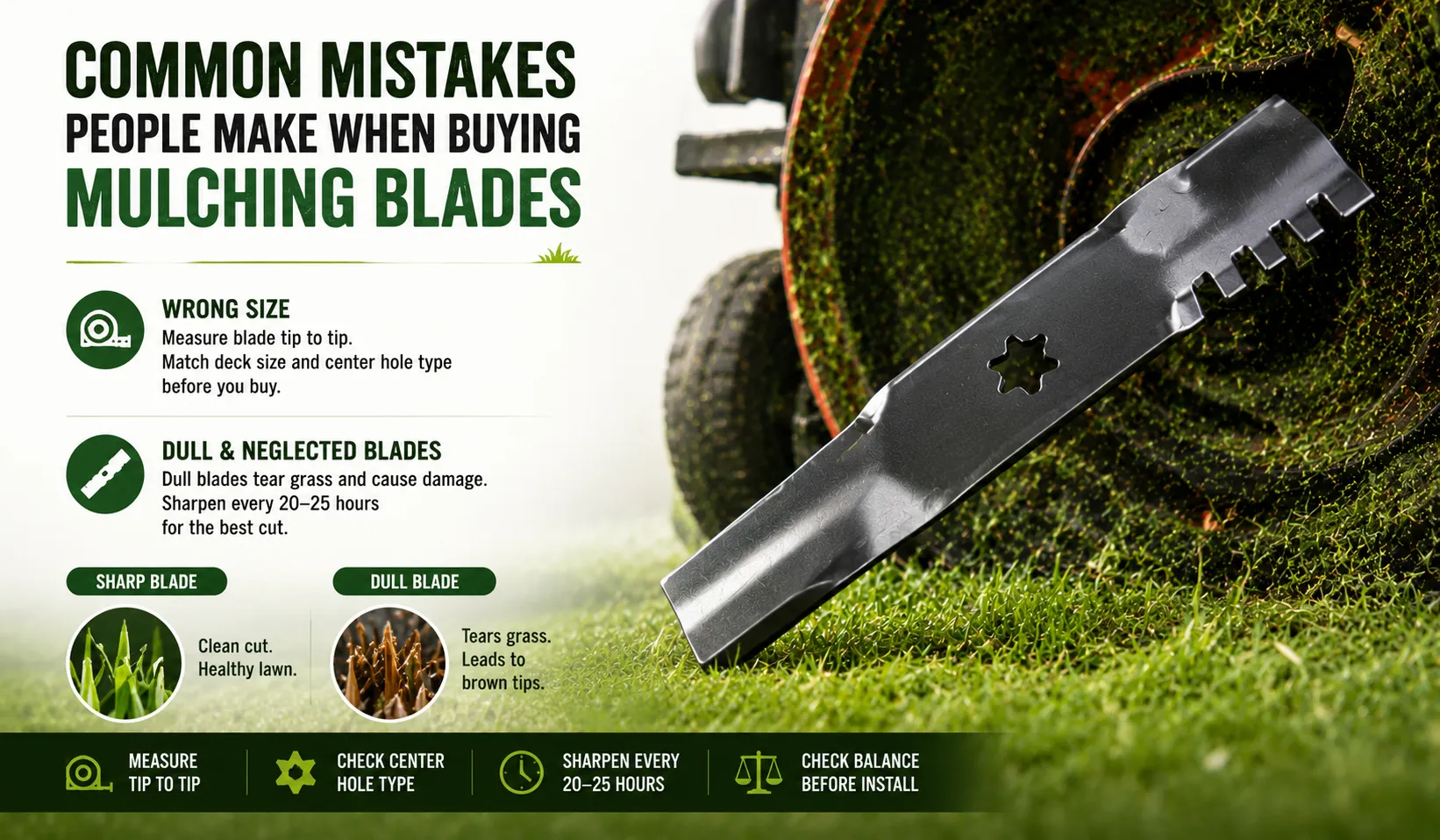 Common Mistakes People Make When Buying Mulching Blades