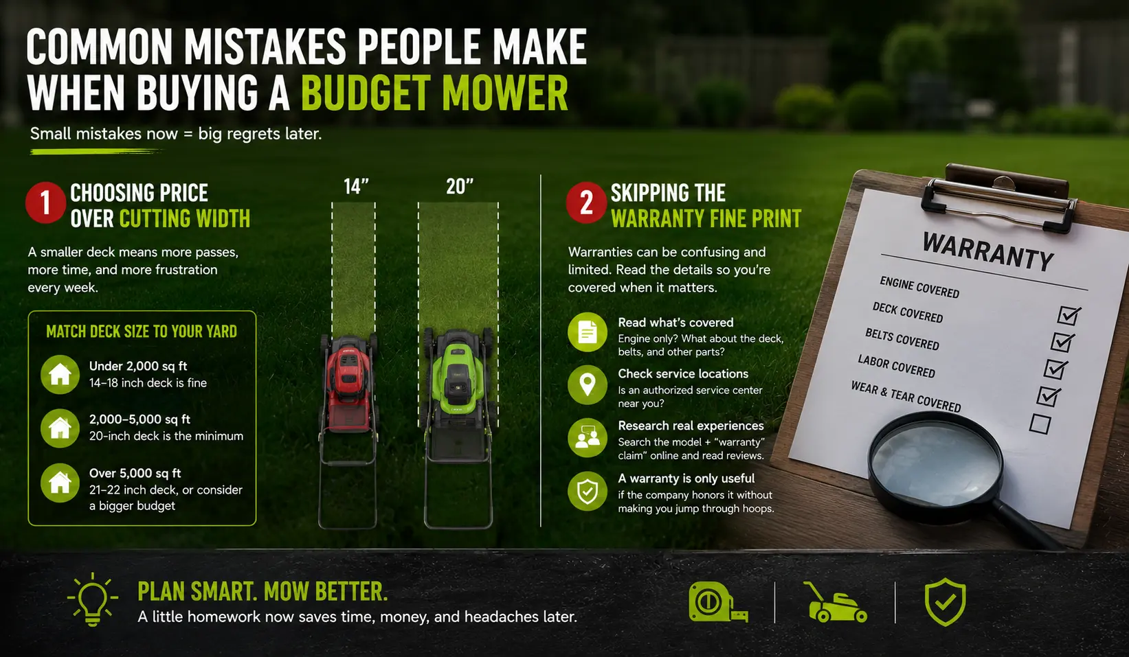 Common Mistakes People Make When Buying a Budget Mower