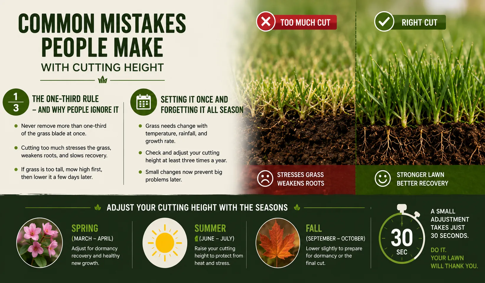 Common Mistakes People Make with Cutting Height