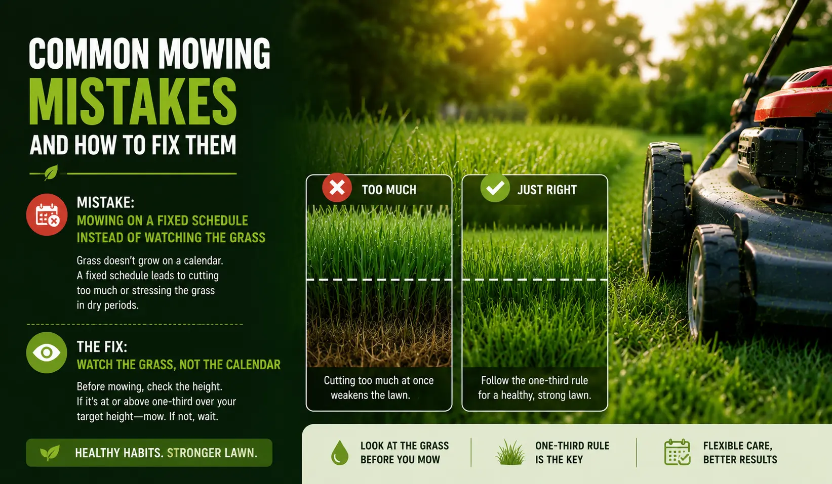Common Mowing Mistakes and How to Fix Them