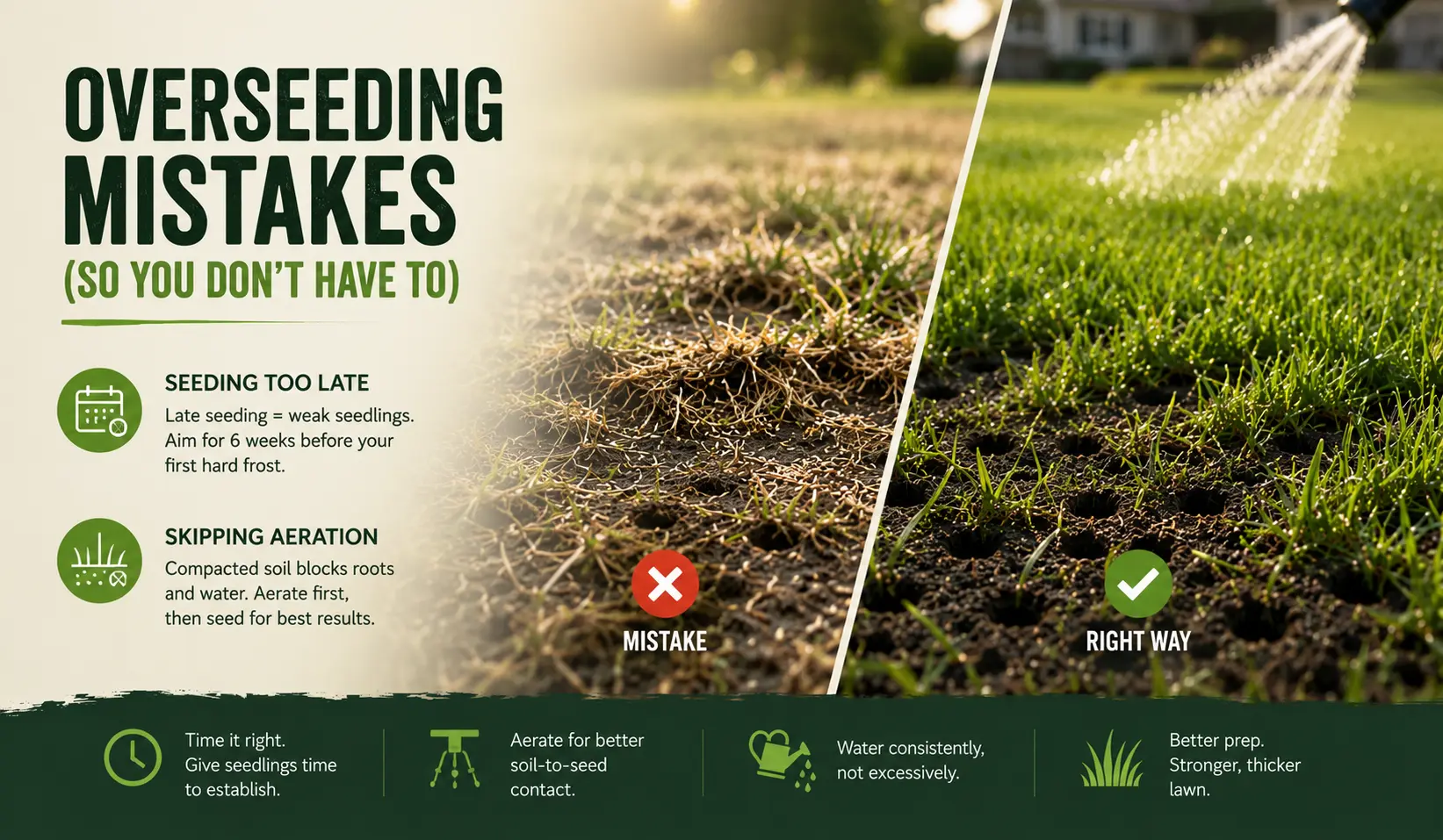 Common Overseeding Mistakes I've Made