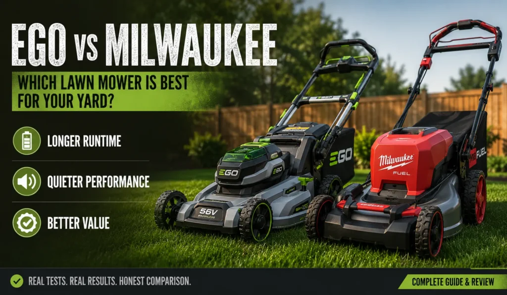 Ego vs Milwaukee Lawn Mower
