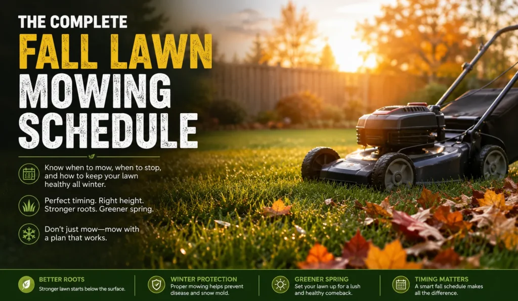 Fall Lawn Mowing Schedule