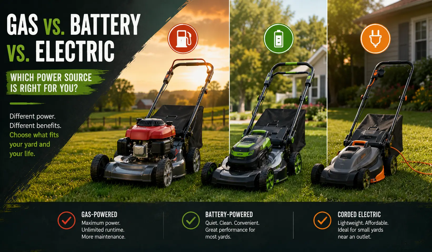 Gas vs. Battery vs. Electric