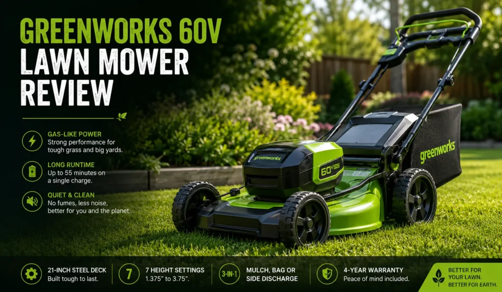 Greenworks 60V Lawn Mower Review