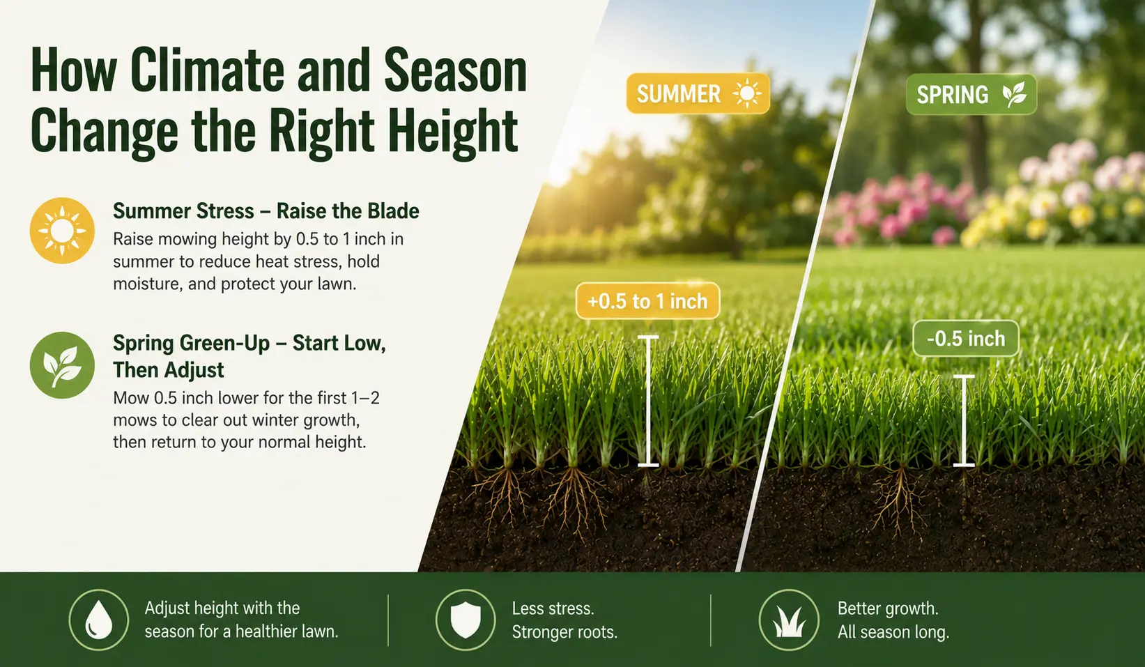 How Climate and Season Change the Right Height