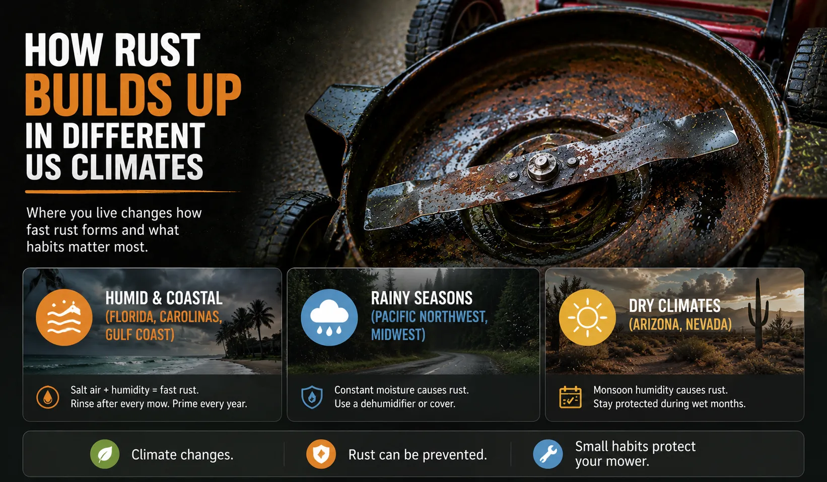 How Rust Builds Up in Different US Climates