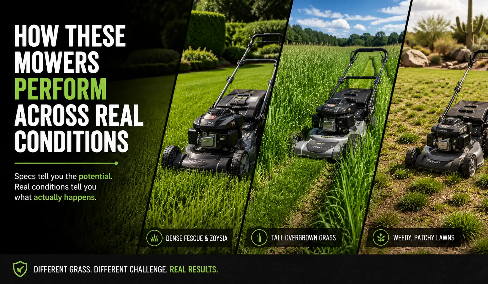 How These Mowers Perform Across Real Conditions