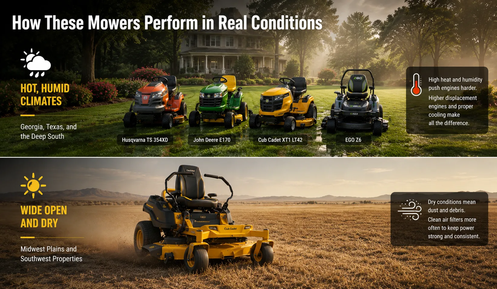 How These Mowers Perform in Real Conditions