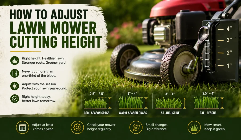 How to Adjust Lawn Mower Cutting Height