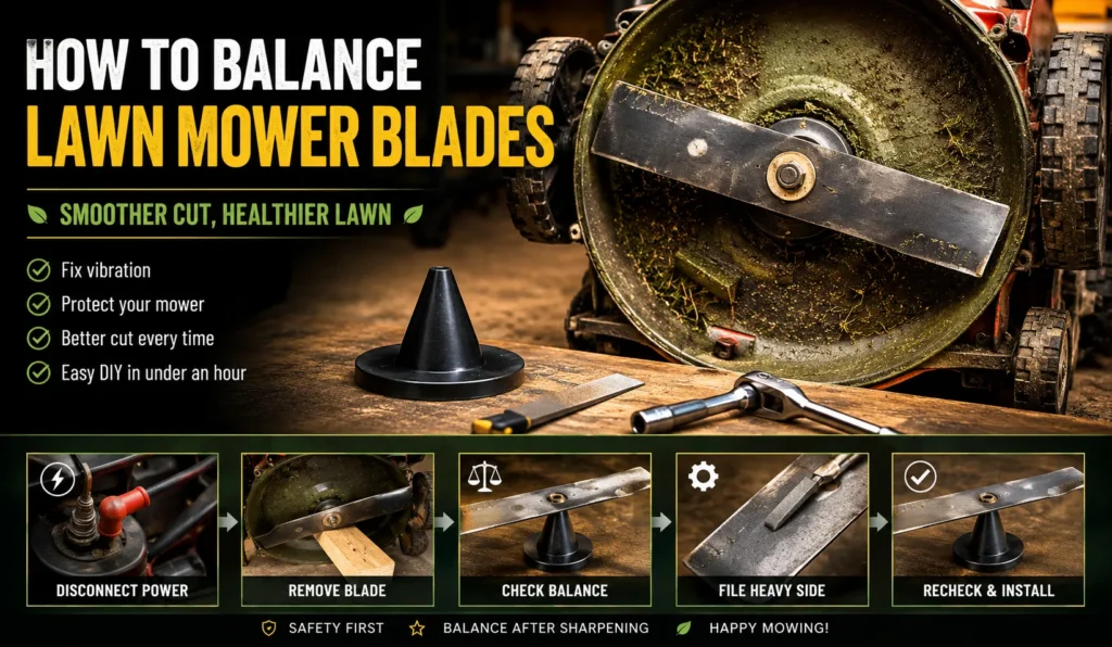 How to Balance Lawn Mower Blades at Home