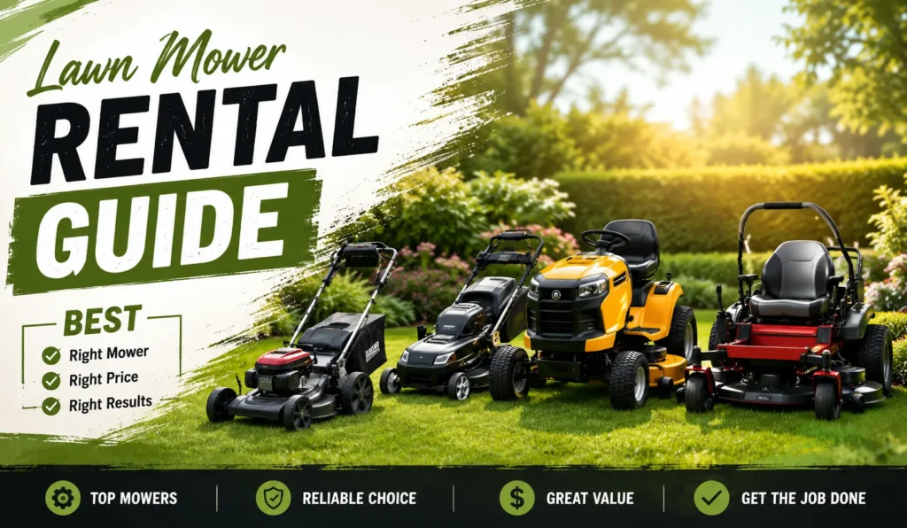 How to Choose a Lawn Mower for Rental