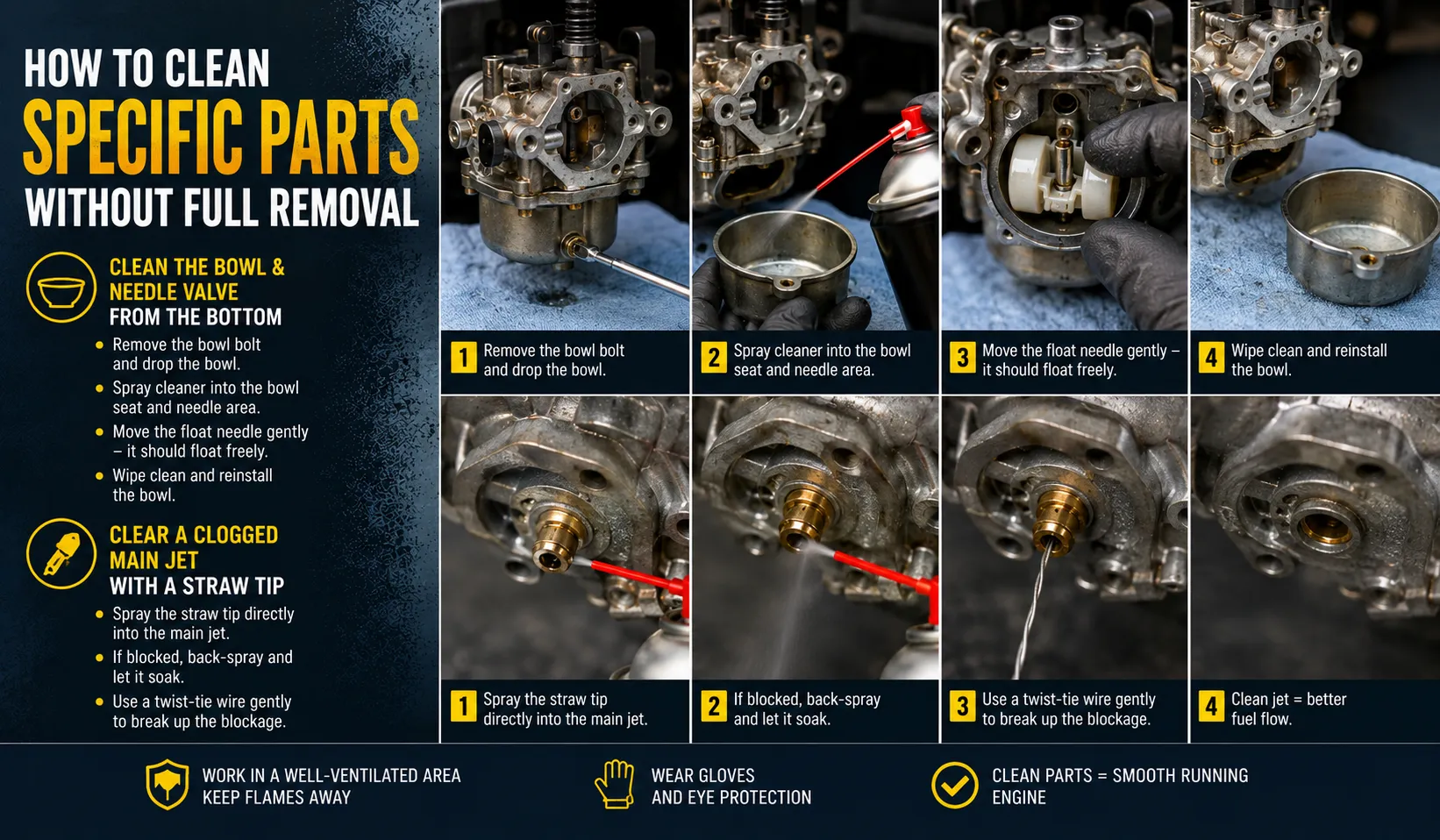 How to Clean Specific Parts Without Full Removal