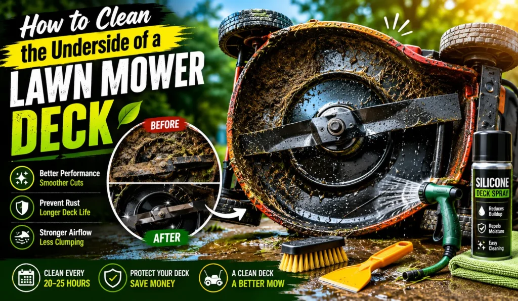 How to Clean the Underside of a Lawn Mower Deck