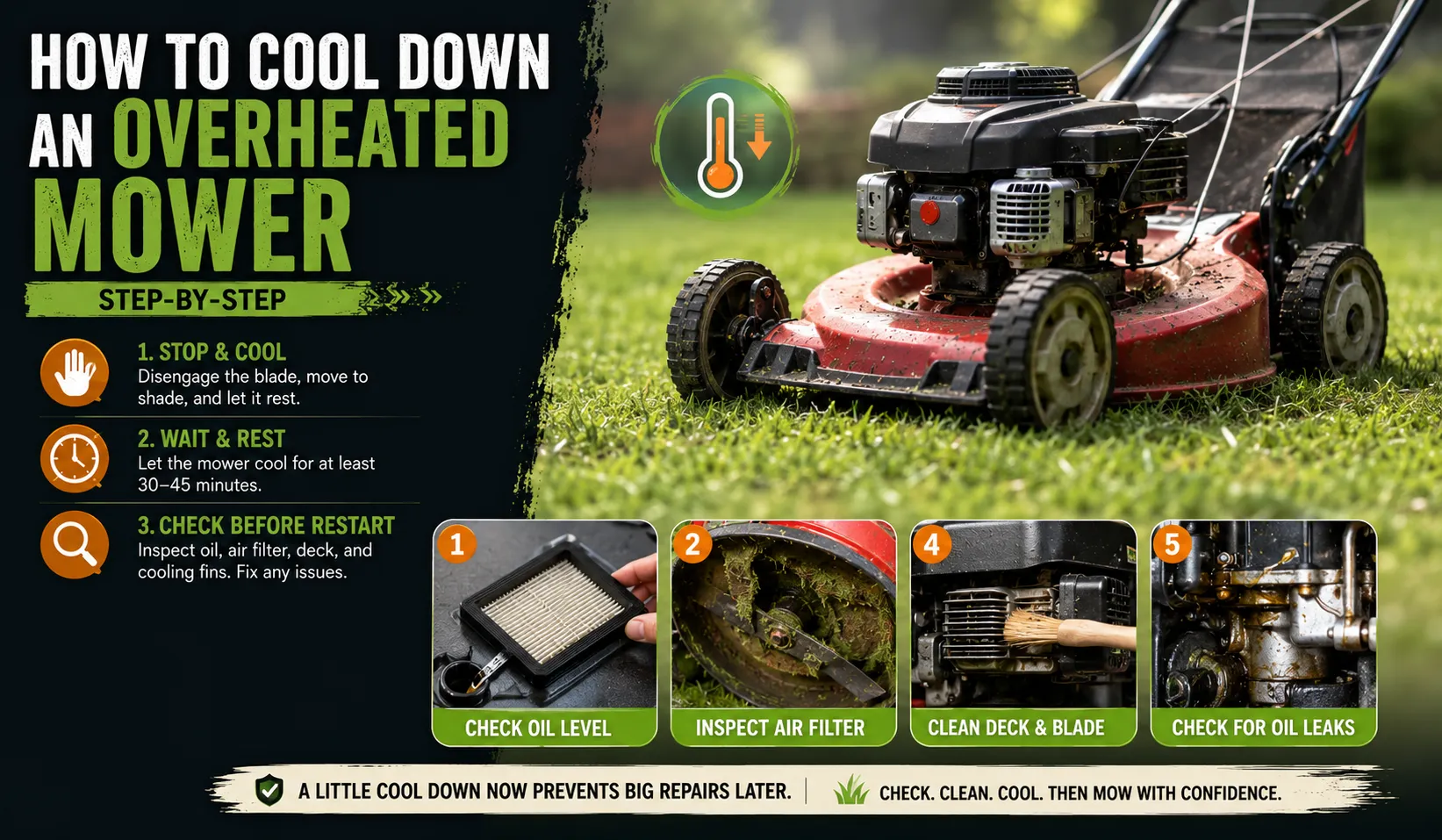 How to Cool Down an Overheated Mower