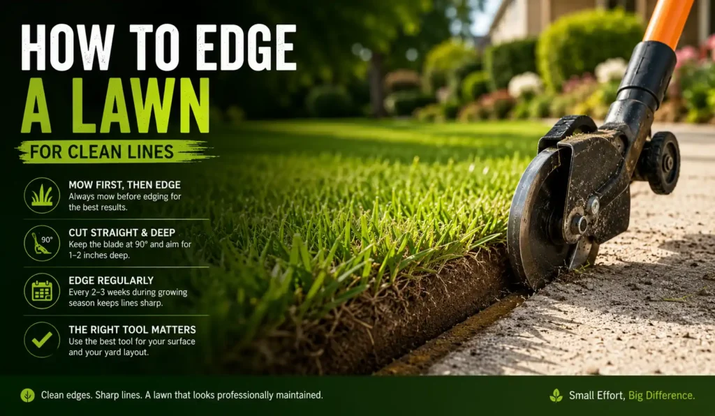 How to Edge a Lawn for Clean