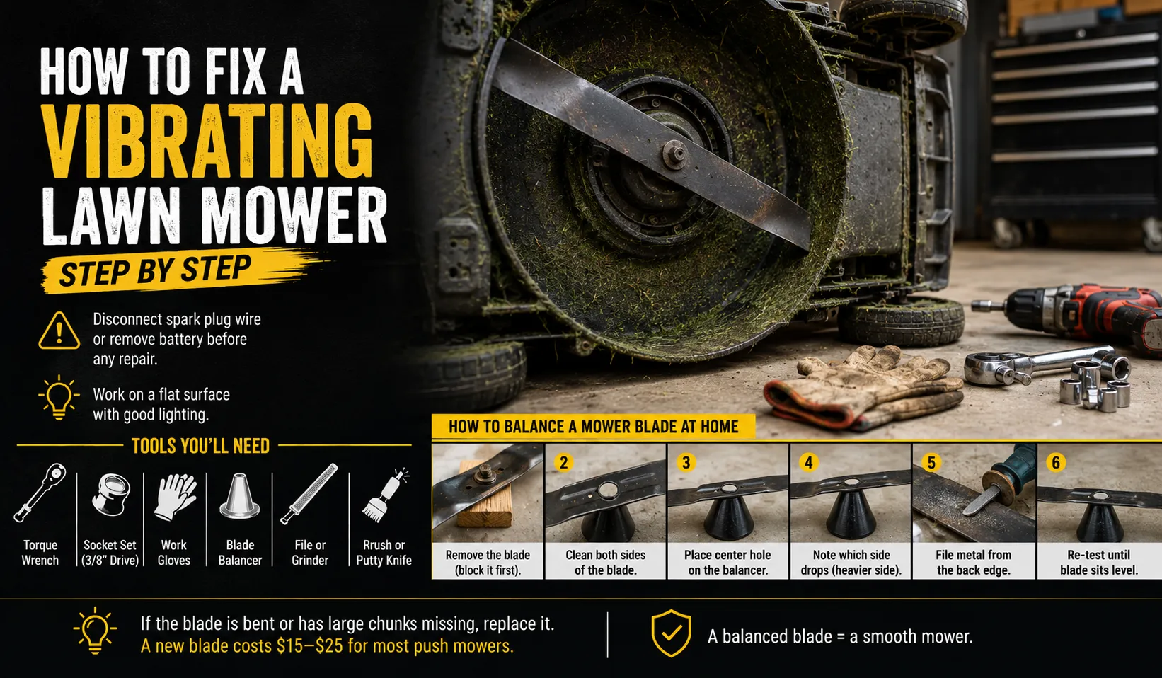 How to Fix a Vibrating Lawn Mower Step by Step